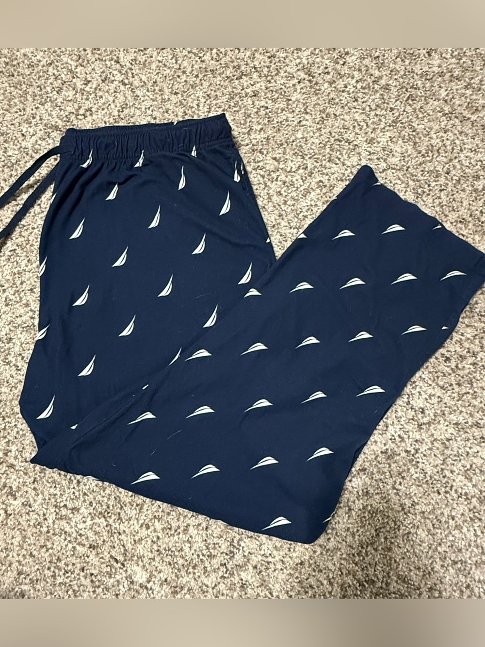 Men’s Nautica Navy and White Pajama Pants